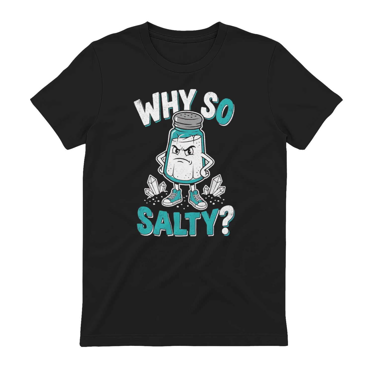 Why So Salty Funny Salt Shaker Sarcastic Retro Shirt