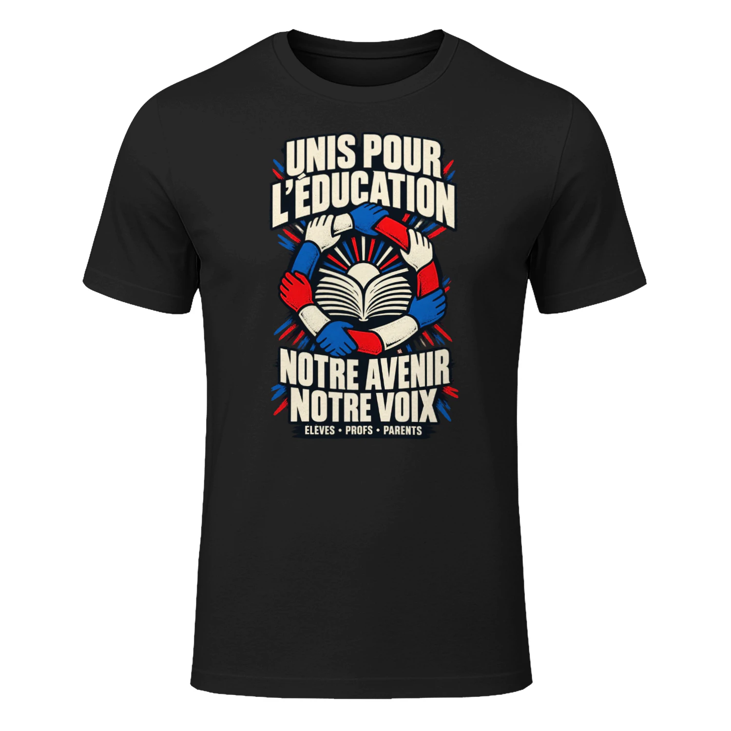 T-shirt Unis pour l’Éducation – Notre Avenir, Notre Voix