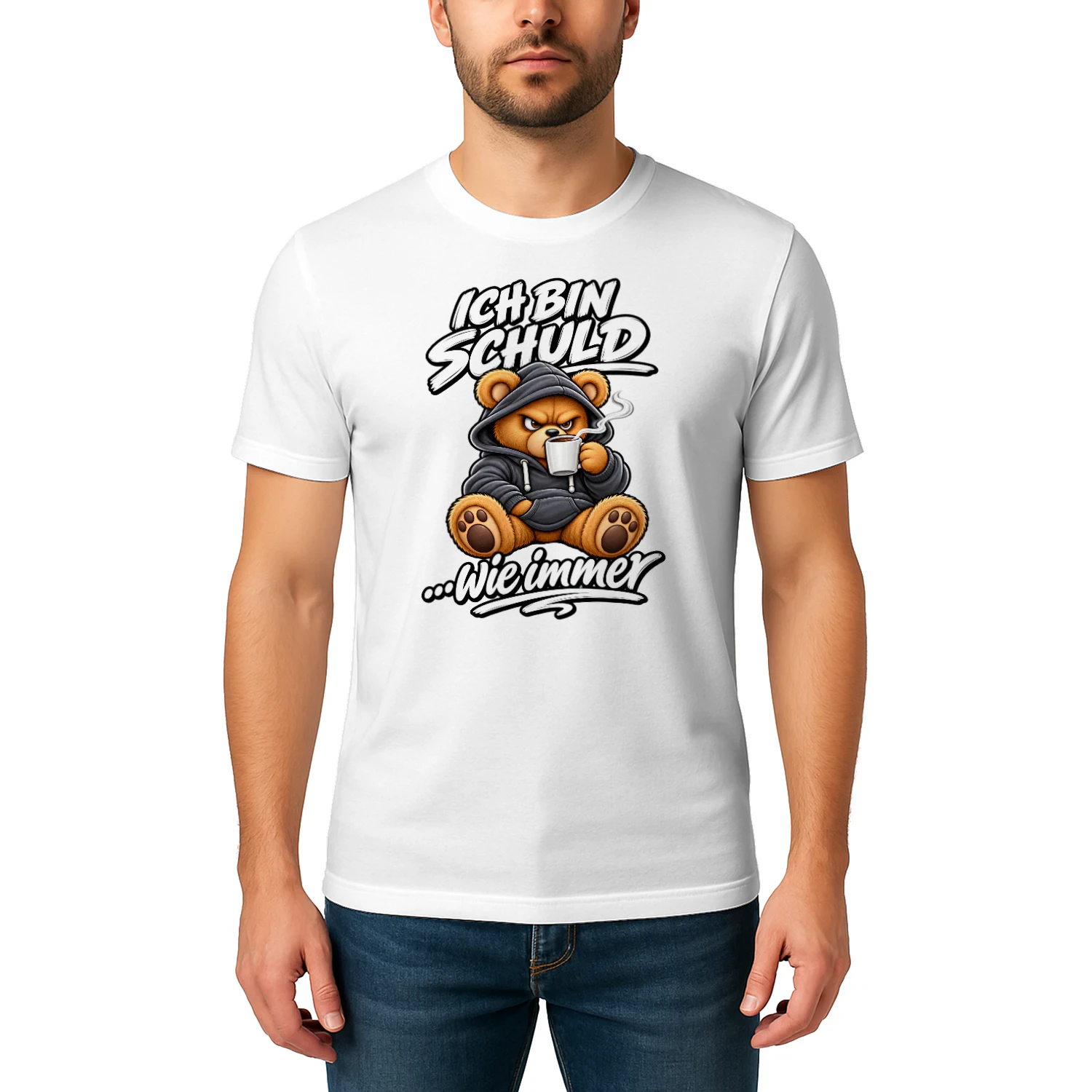 Ich Bin Schuld Wie immer Funny Men Women Teddy T-Shirt