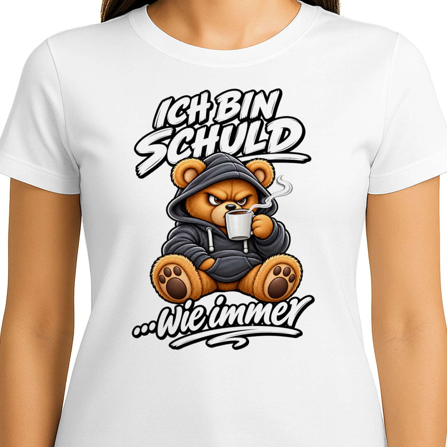 Ich Bin Schuld Wie immer Funny Men Women Teddy T-Shirt