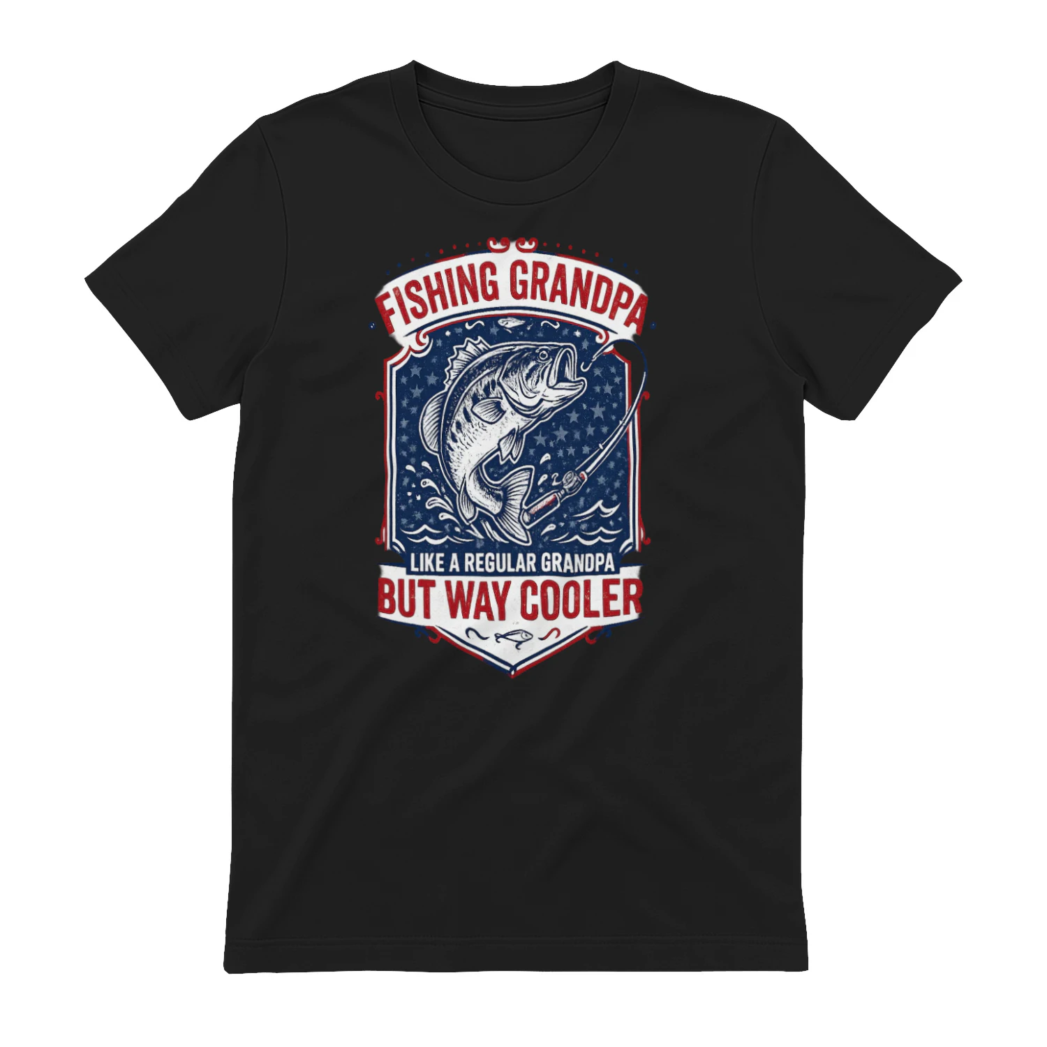 Fishing Grandpa T-Shirt – Like A Regular Grandpa But Way Cooler