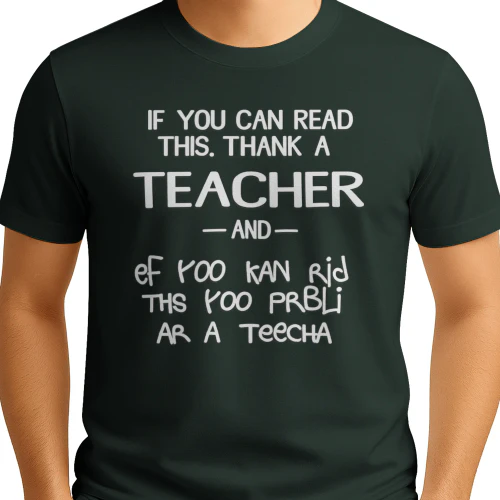 T-SHIRT YOU CAN READ
