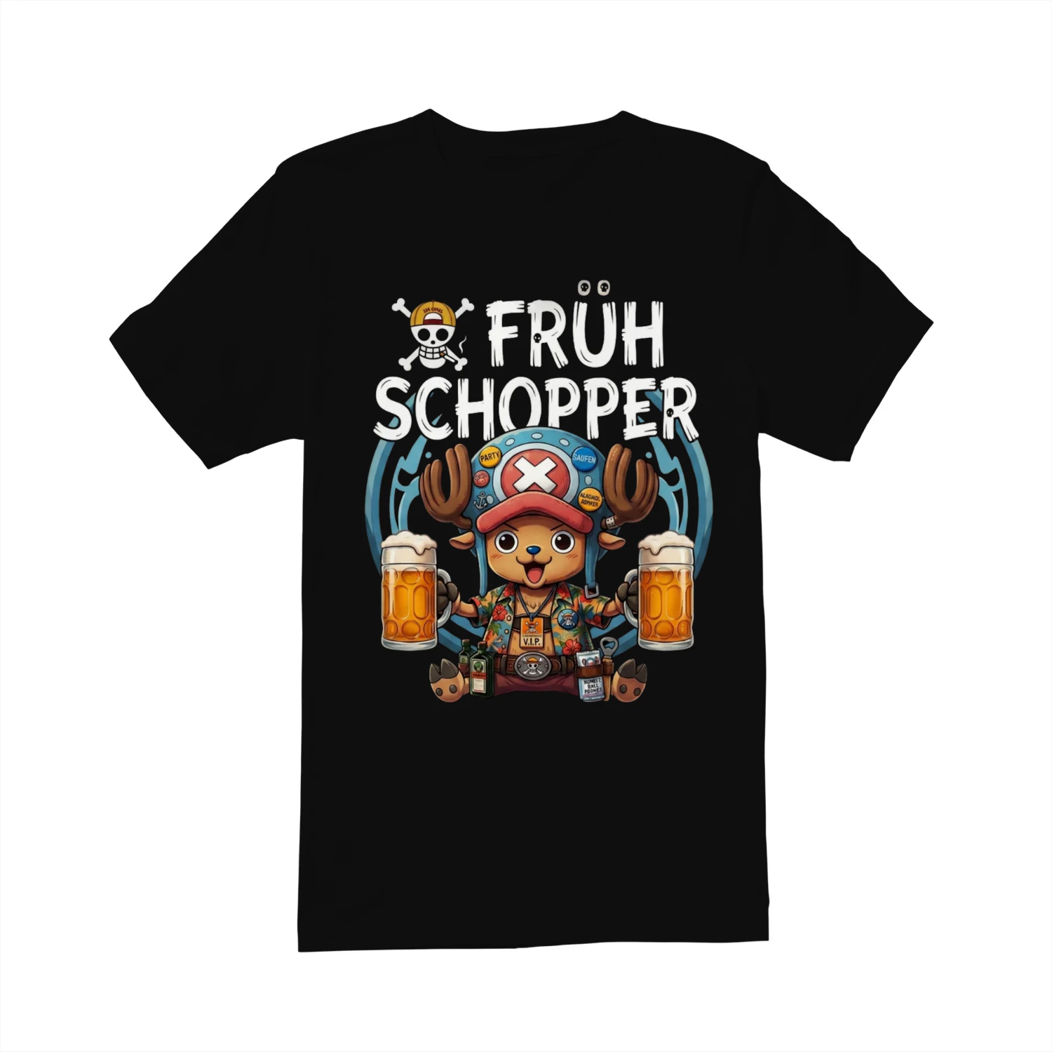 Frühschopper Vorne- T-Shirt Unisex