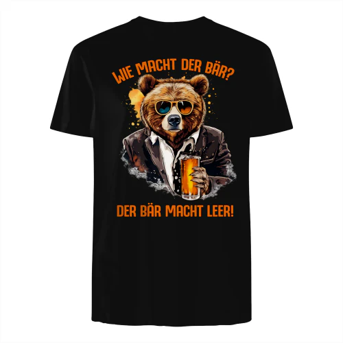 Funny Bear Empty Party Alcohol Malle Saying T-Shirt