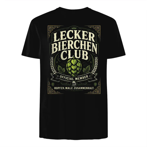 Lecker Bierchen Club T-Shirt - Bierkachu Stammtisch Geschenk