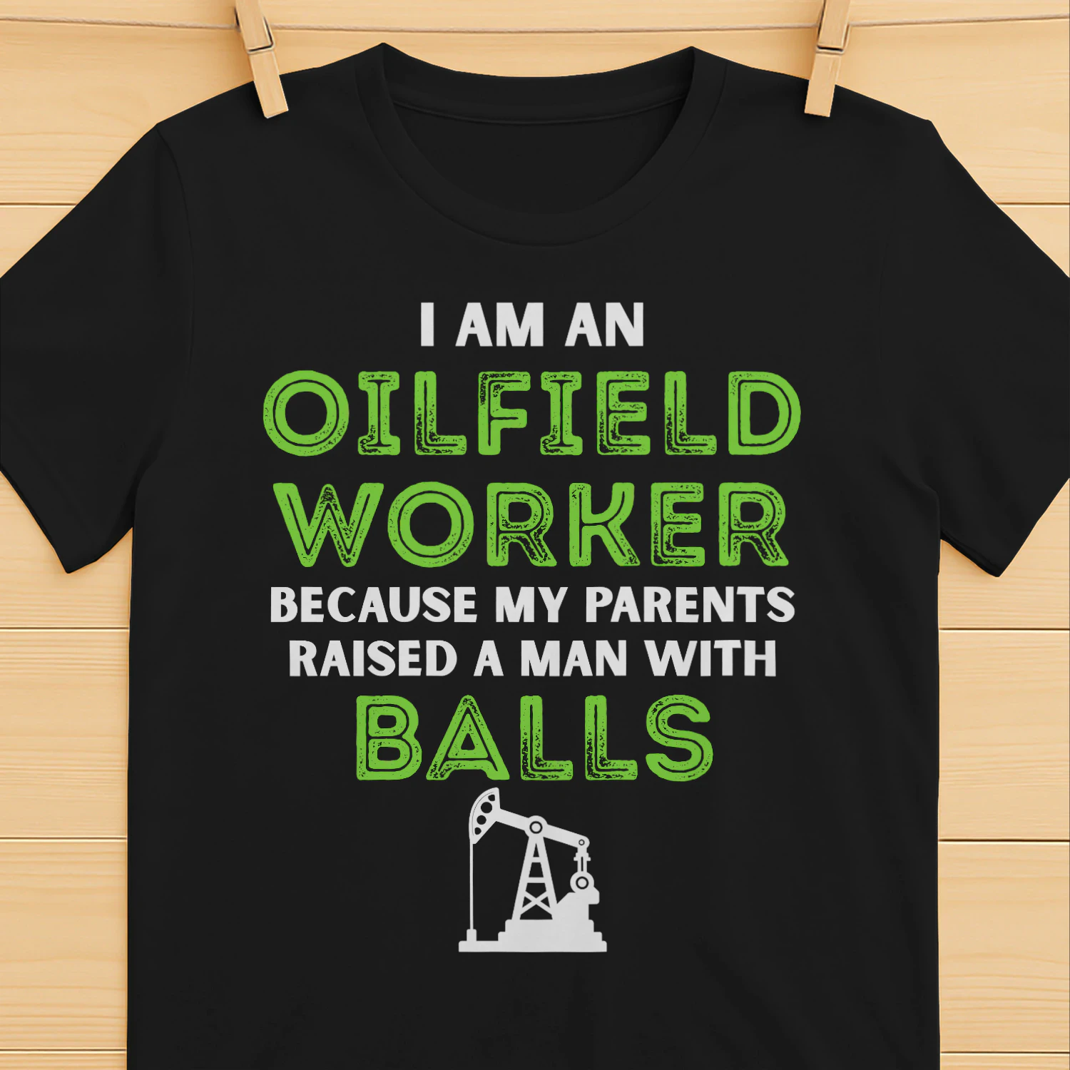 A MAN WITH BALL OILFIELD WORKER