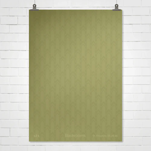 Backrooms A24 Horror Poster | Minimalist Liminal Wallpaper Design
