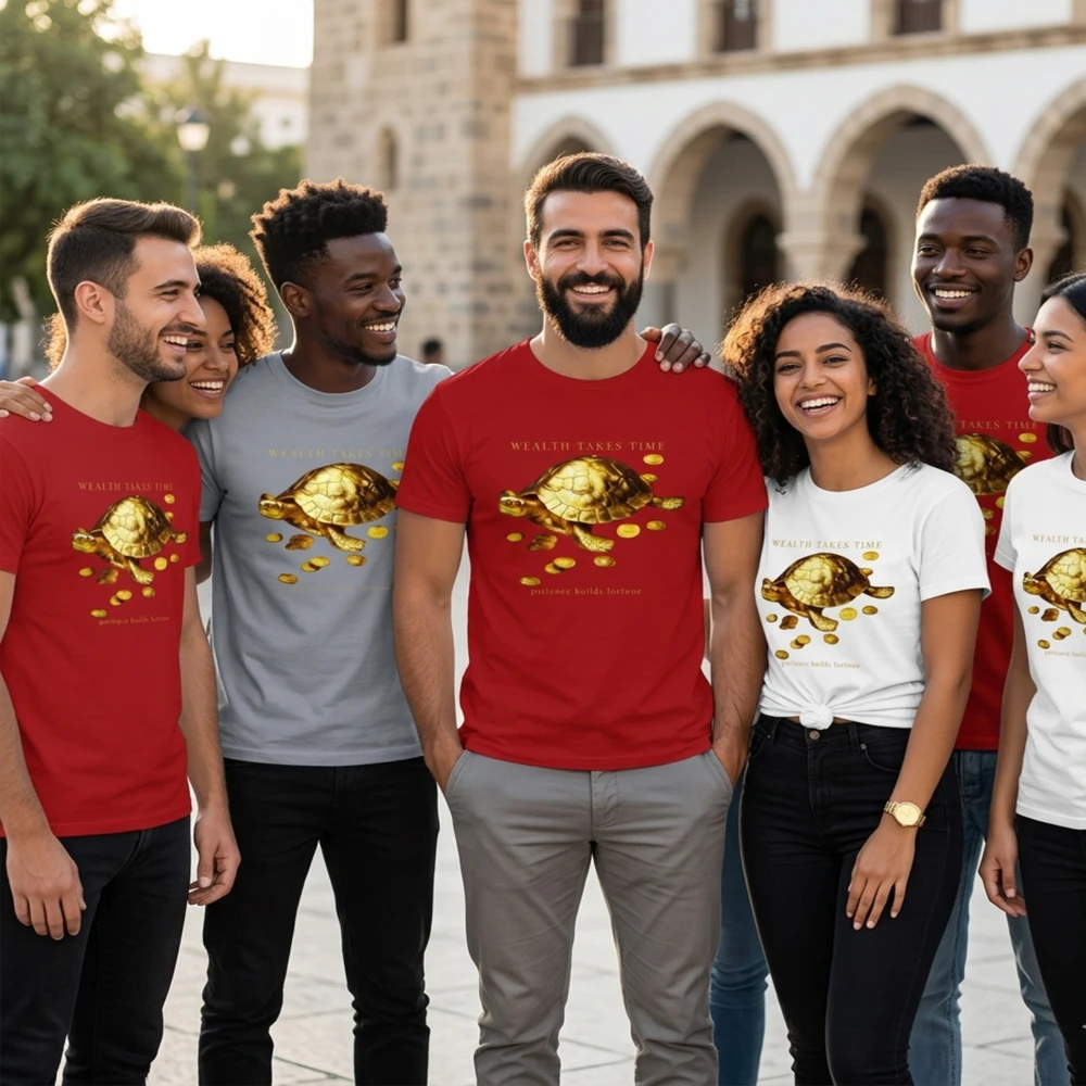 AURALUXY™ Golden Turtle – Wealth Mindset Premium Tee
