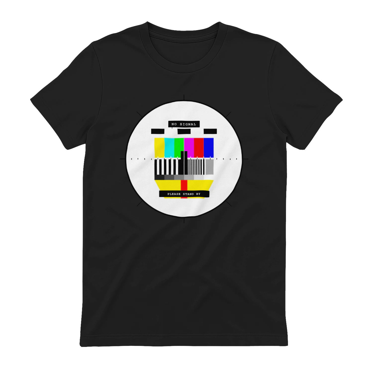 NO SIGNAL™ Retro TV Test Pattern Shirt