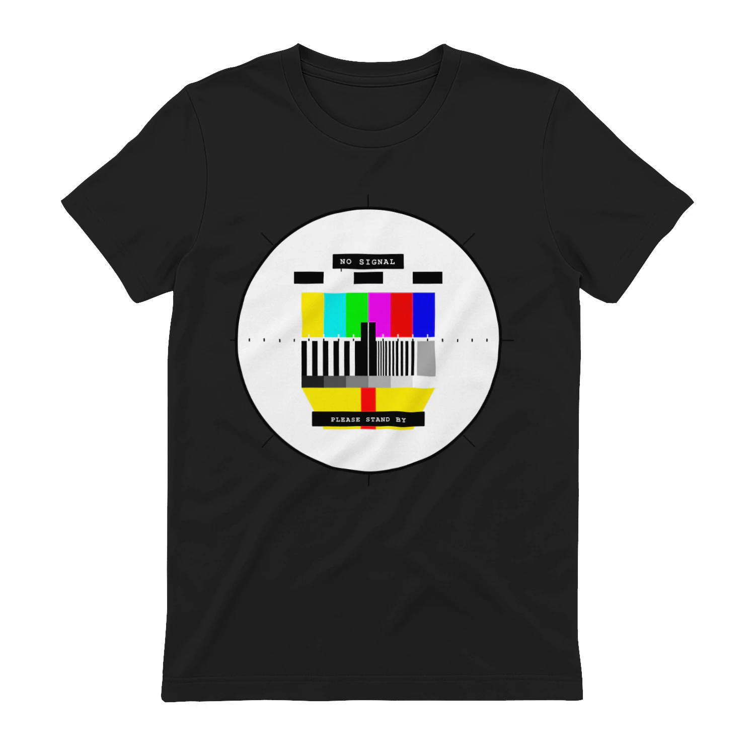 NO SIGNAL™ Retro TV Test Pattern Shirt