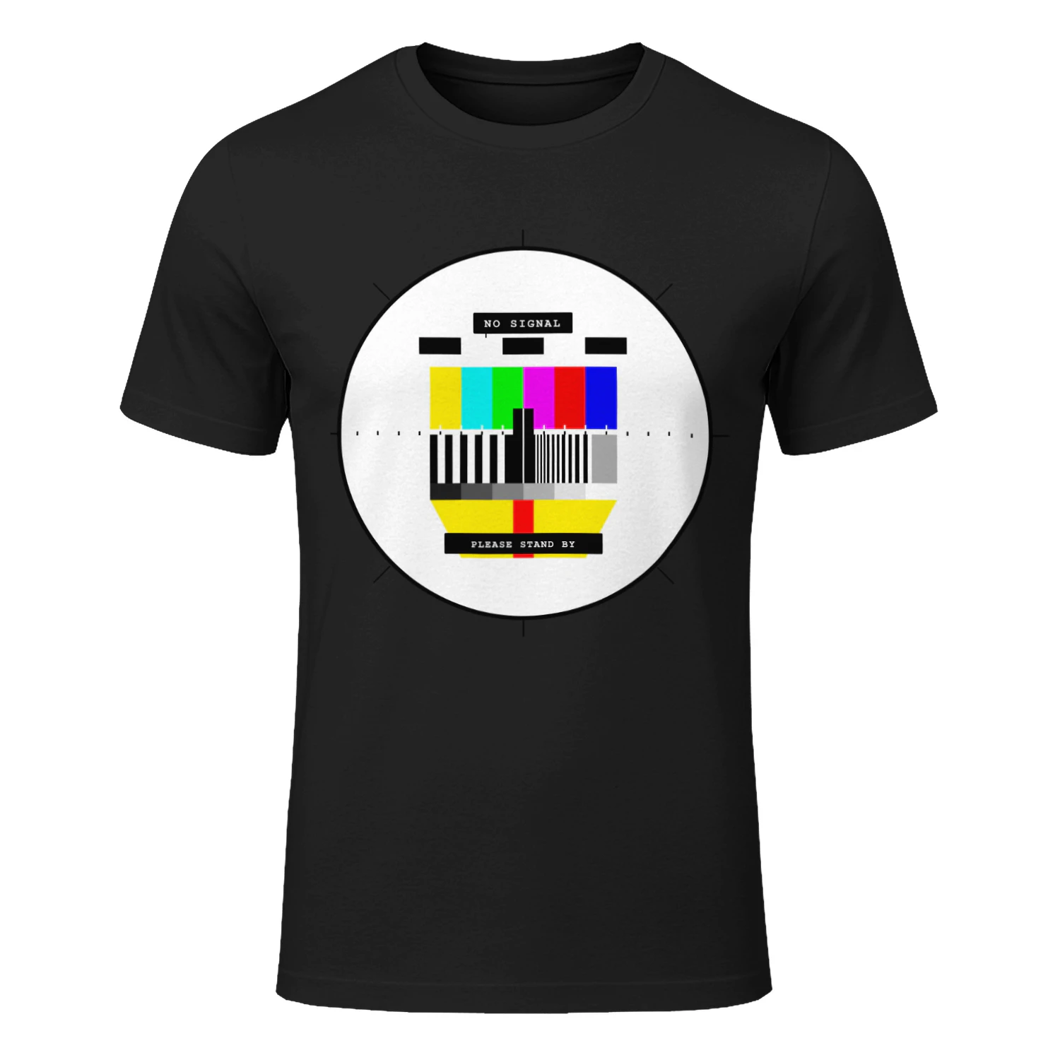 NO SIGNAL™ Retro TV Test Pattern Shirt