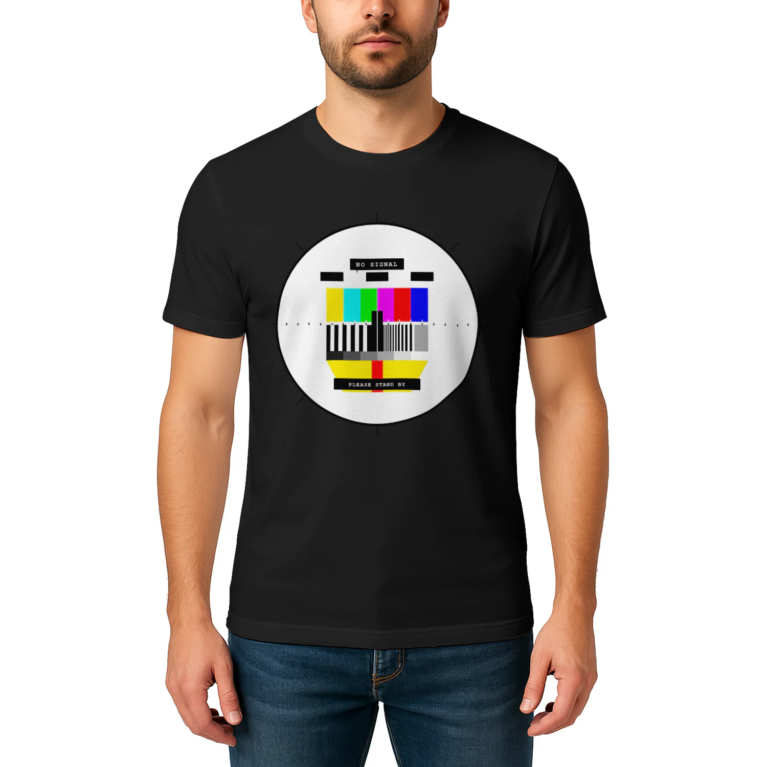 NO SIGNAL™ Retro TV Test Pattern Shirt