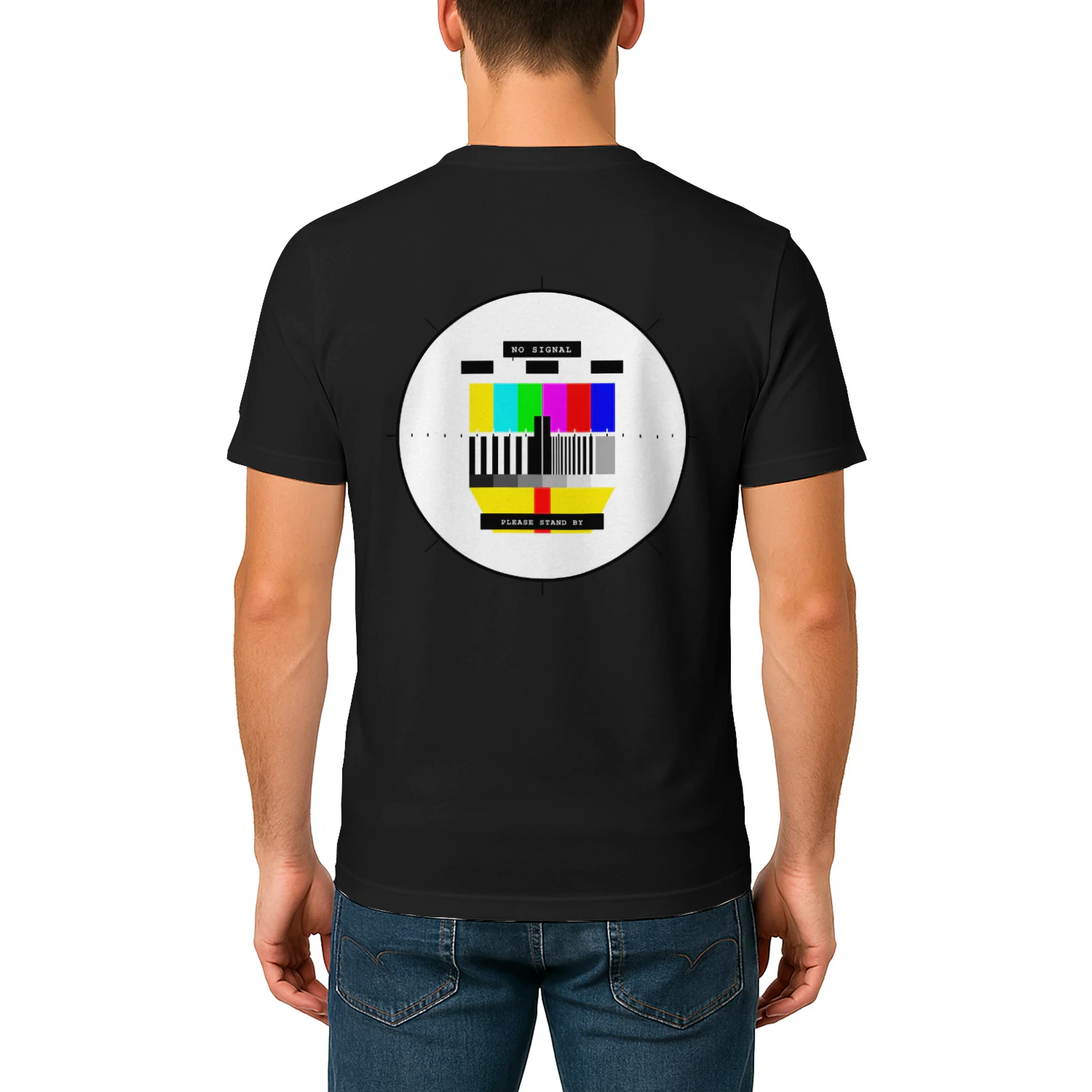 NO SIGNAL™ Retro TV Test Pattern Shirt