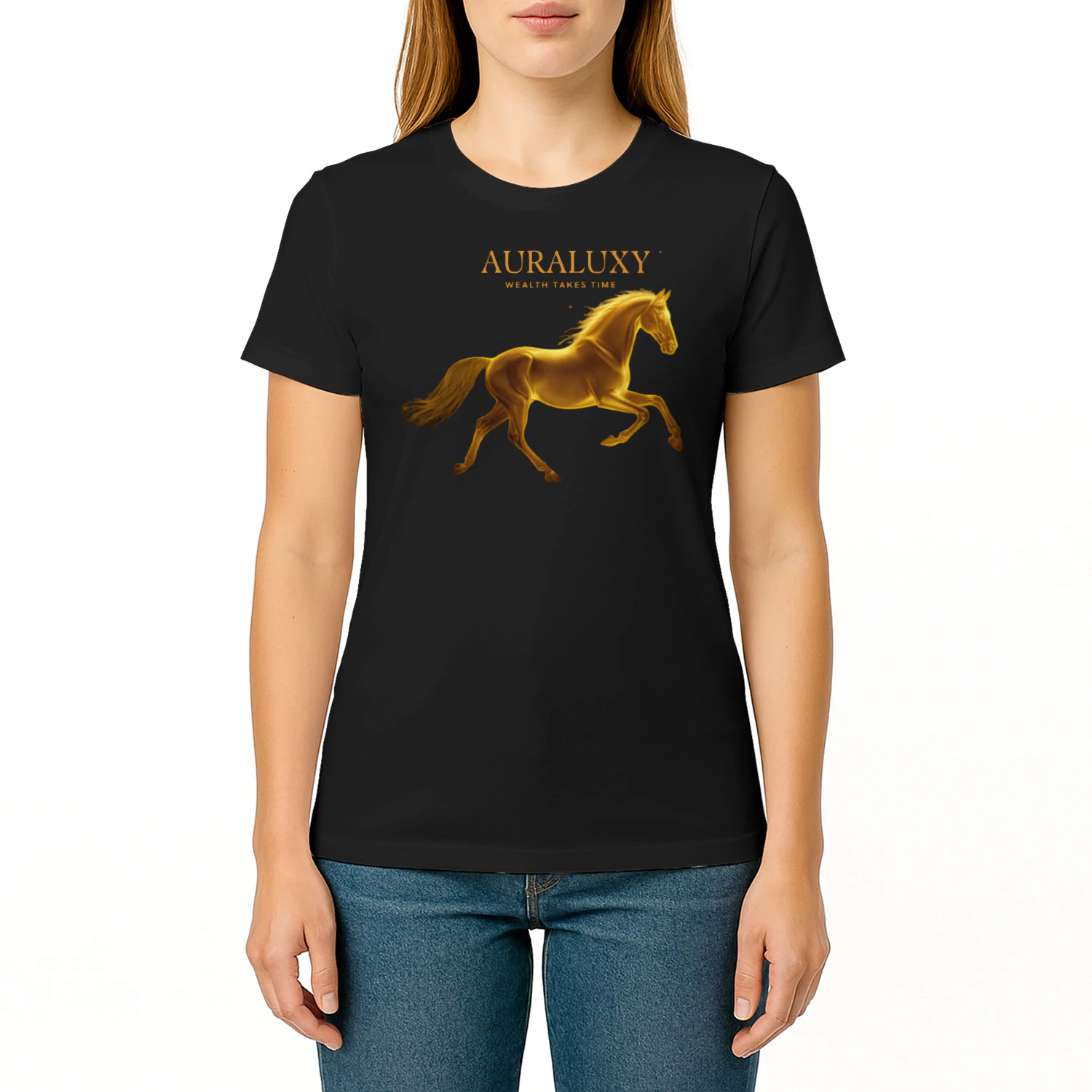 AURALUXY™ Golden Horse Wealth Mindset Shirt