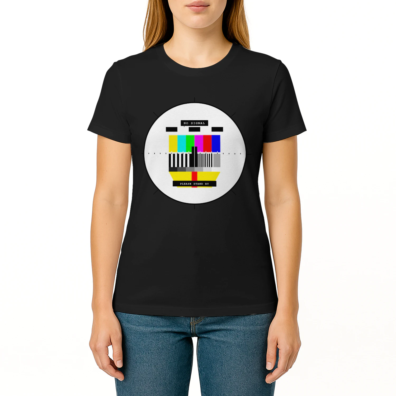 NO SIGNAL™ Retro TV Test Pattern Shirt