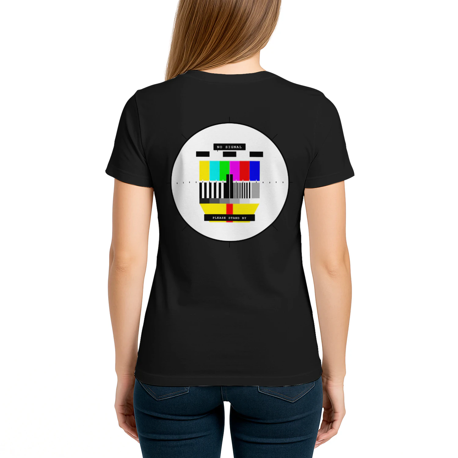 NO SIGNAL™ Retro TV Test Pattern Shirt