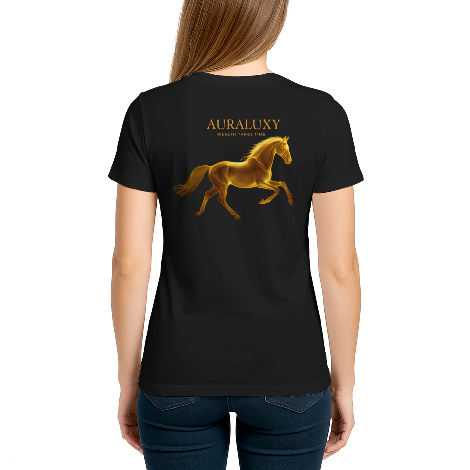 AURALUXY™ Golden Horse Wealth Mindset Shirt
