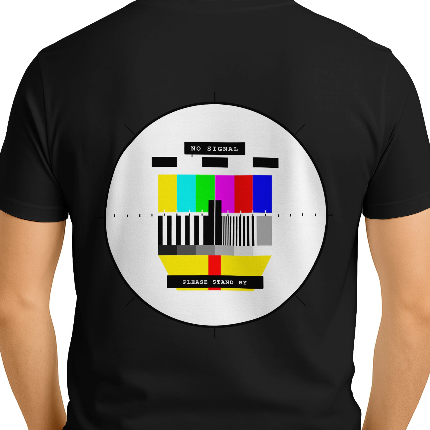 NO SIGNAL™ Retro TV Test Pattern Shirt