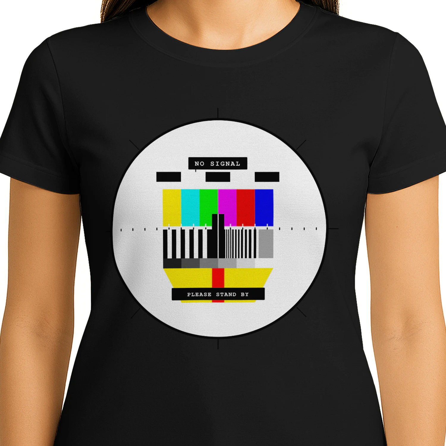 NO SIGNAL™ Retro TV Test Pattern Shirt