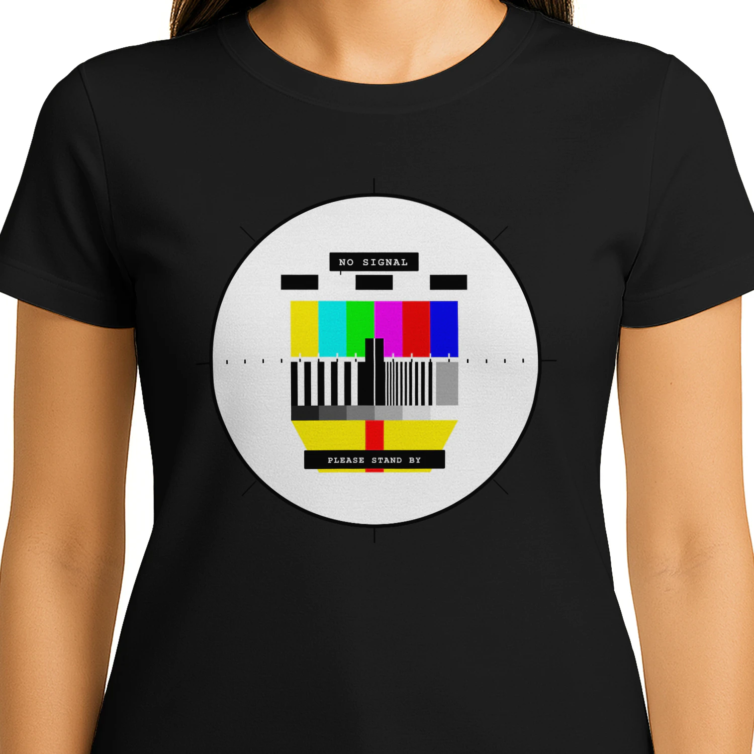 NO SIGNAL™ Retro TV Test Pattern Shirt