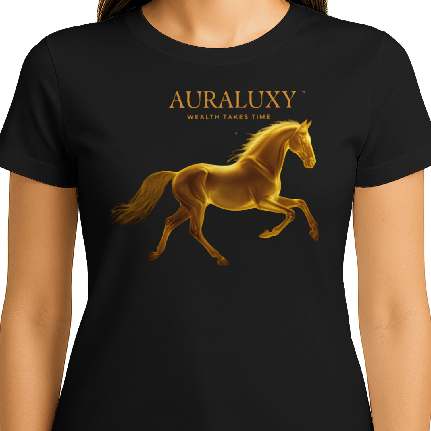 AURALUXY™ Golden Horse Wealth Mindset Shirt
