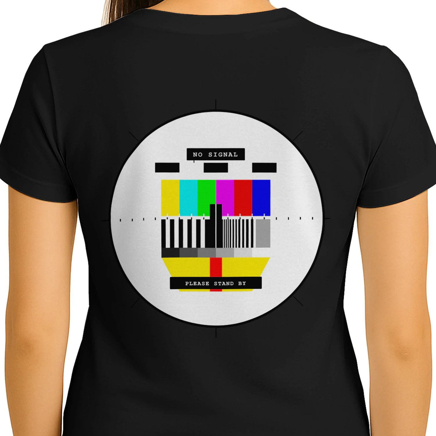 NO SIGNAL™ Retro TV Test Pattern Shirt
