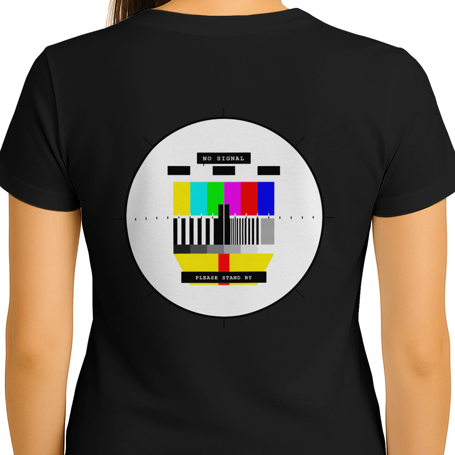 NO SIGNAL™ Retro TV Test Pattern Shirt