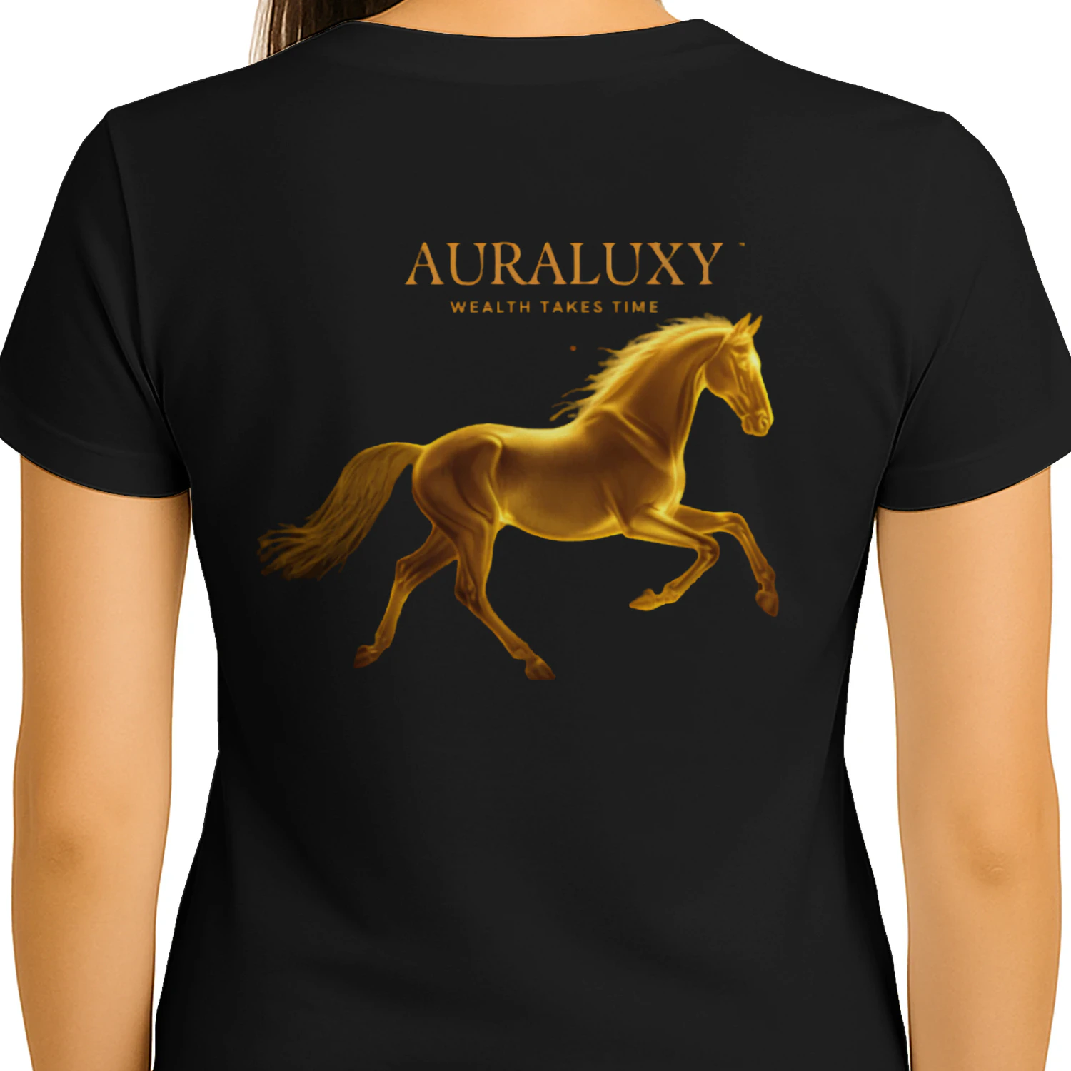AURALUXY™ Golden Horse Wealth Mindset Shirt