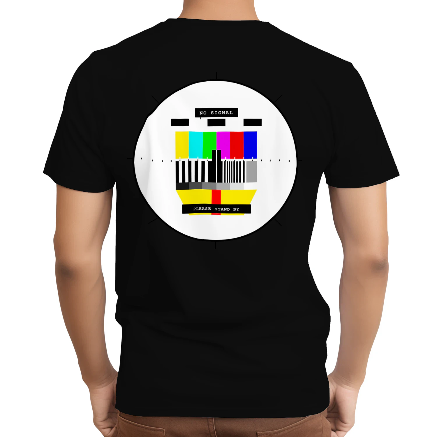 NO SIGNAL™ Retro TV Test Pattern Shirt