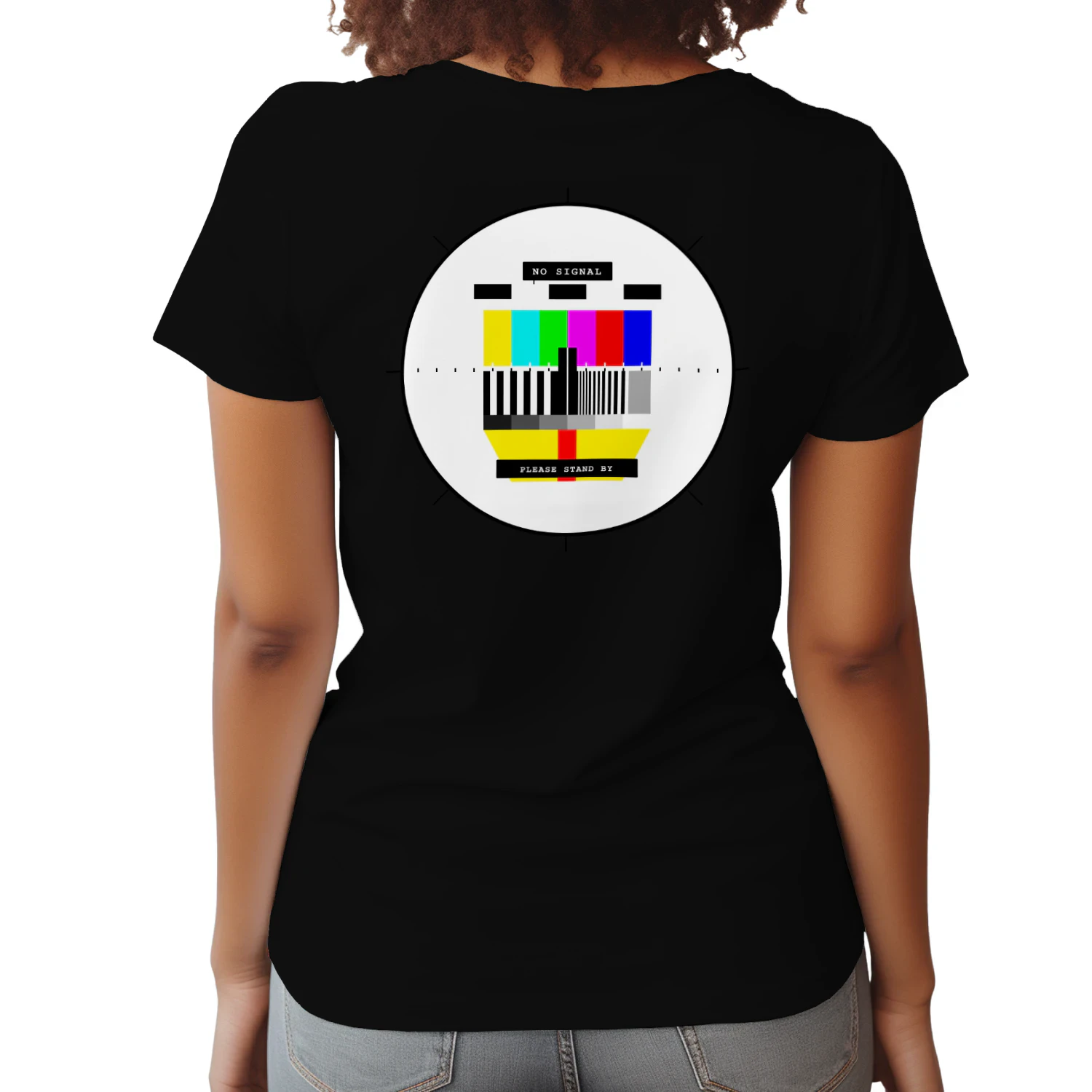 NO SIGNAL™ Retro TV Test Pattern Shirt