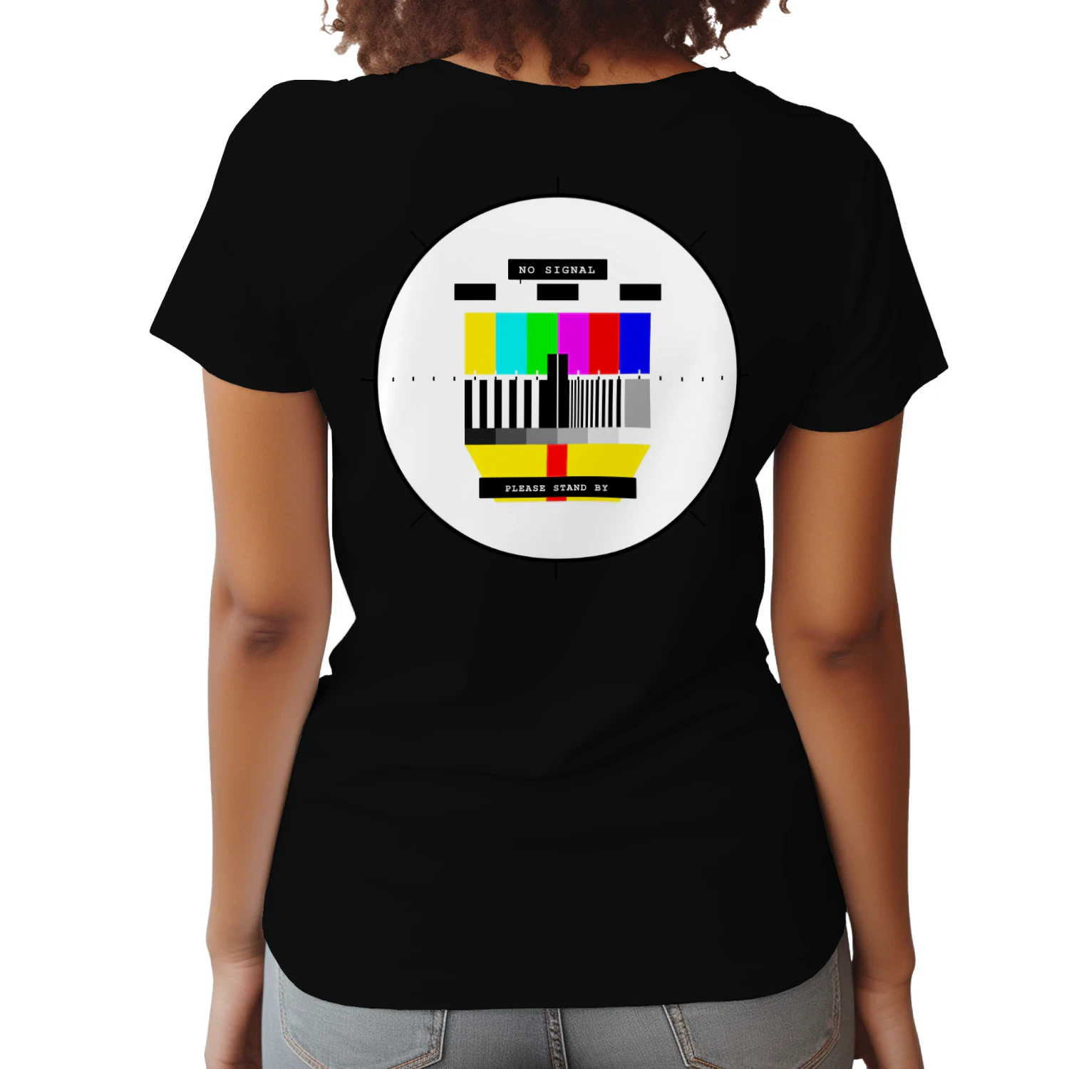 NO SIGNAL™ Retro TV Test Pattern Shirt