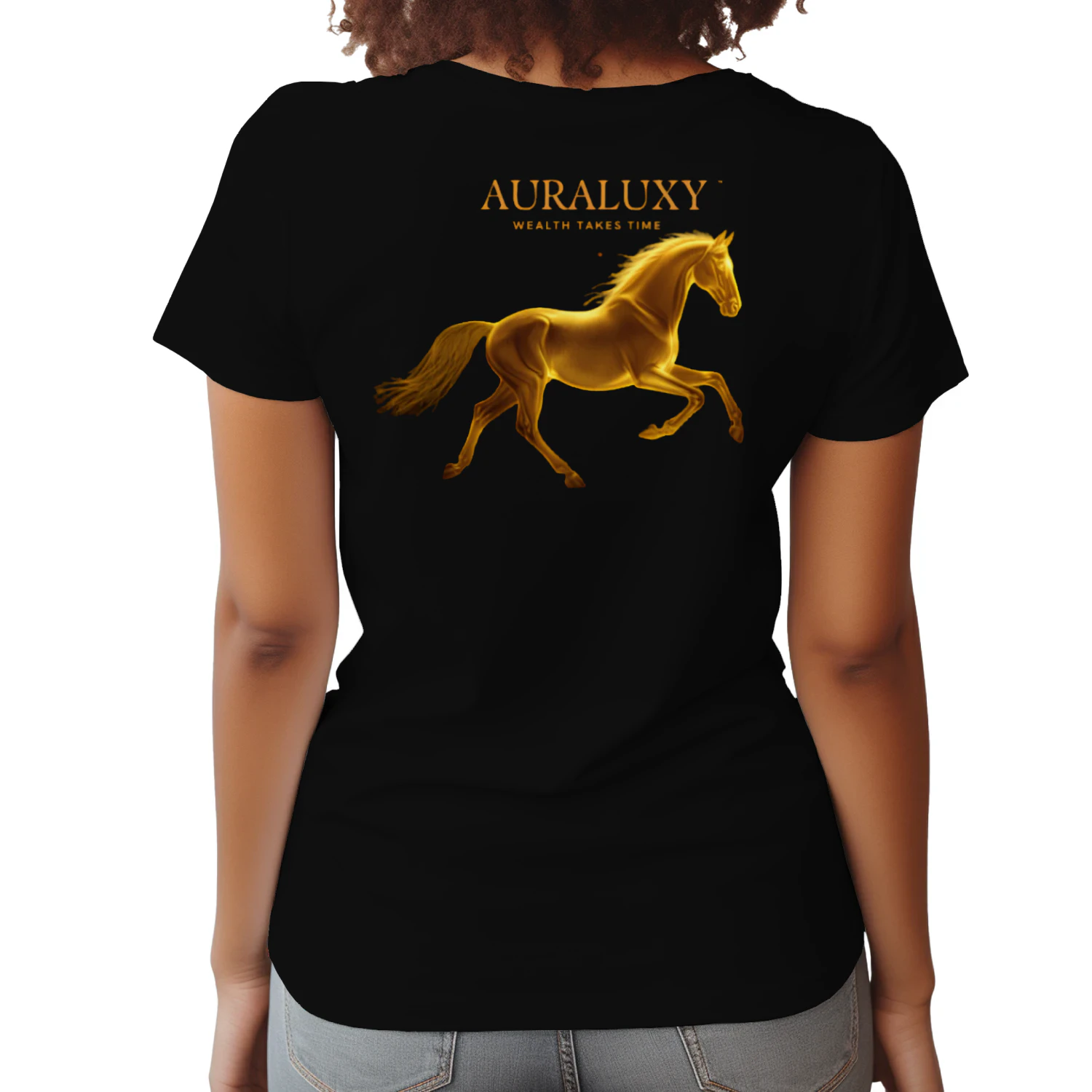 AURALUXY™ Golden Horse Wealth Mindset Shirt