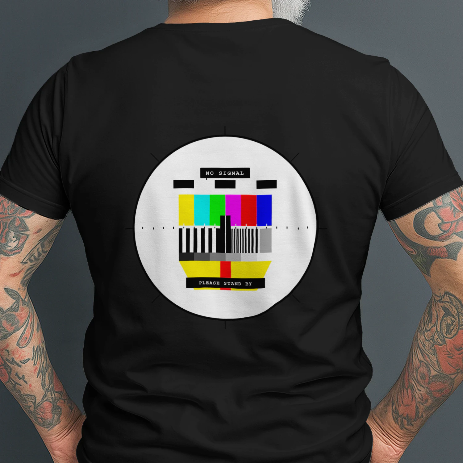 NO SIGNAL™ Retro TV Test Pattern Shirt