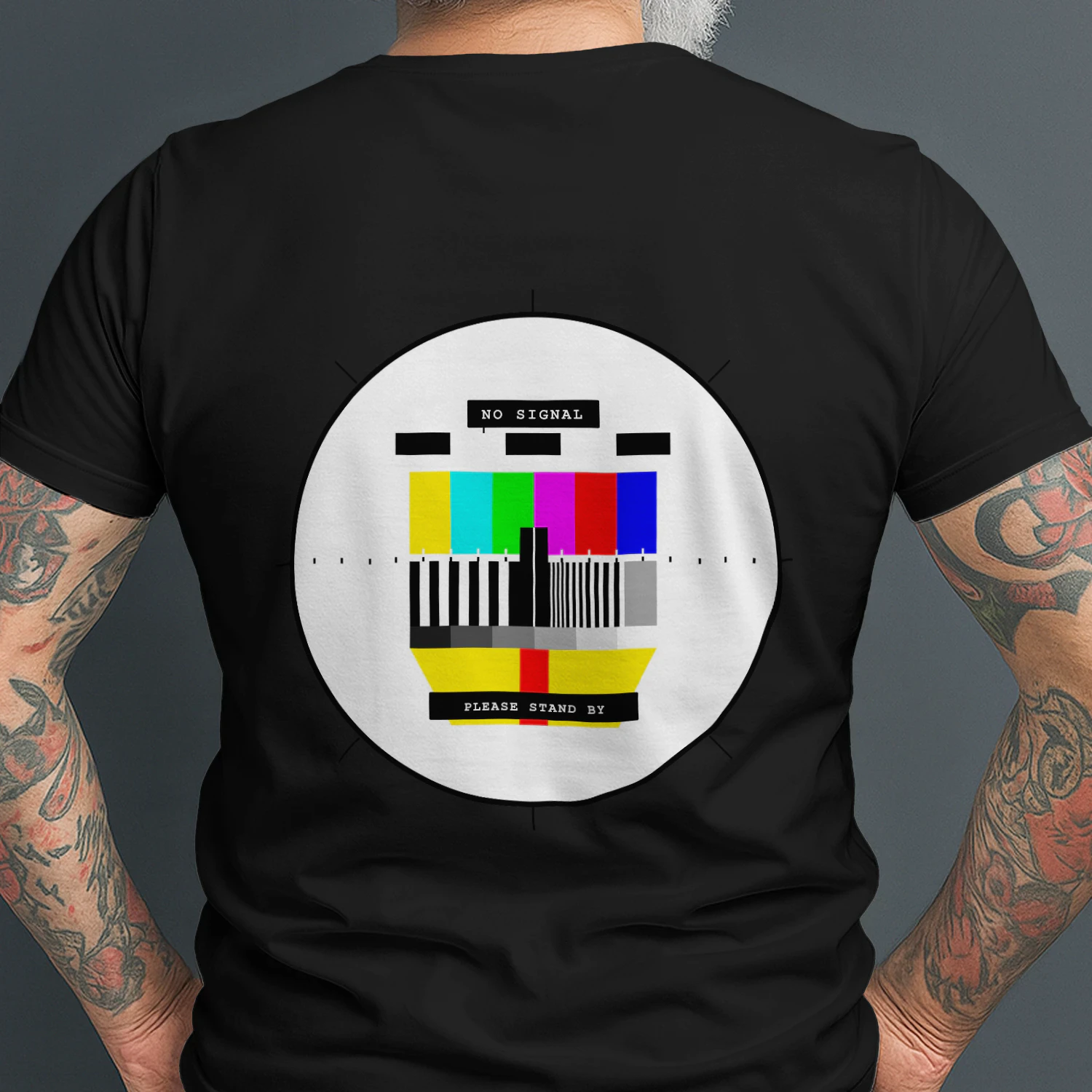NO SIGNAL™ Retro TV Test Pattern Shirt