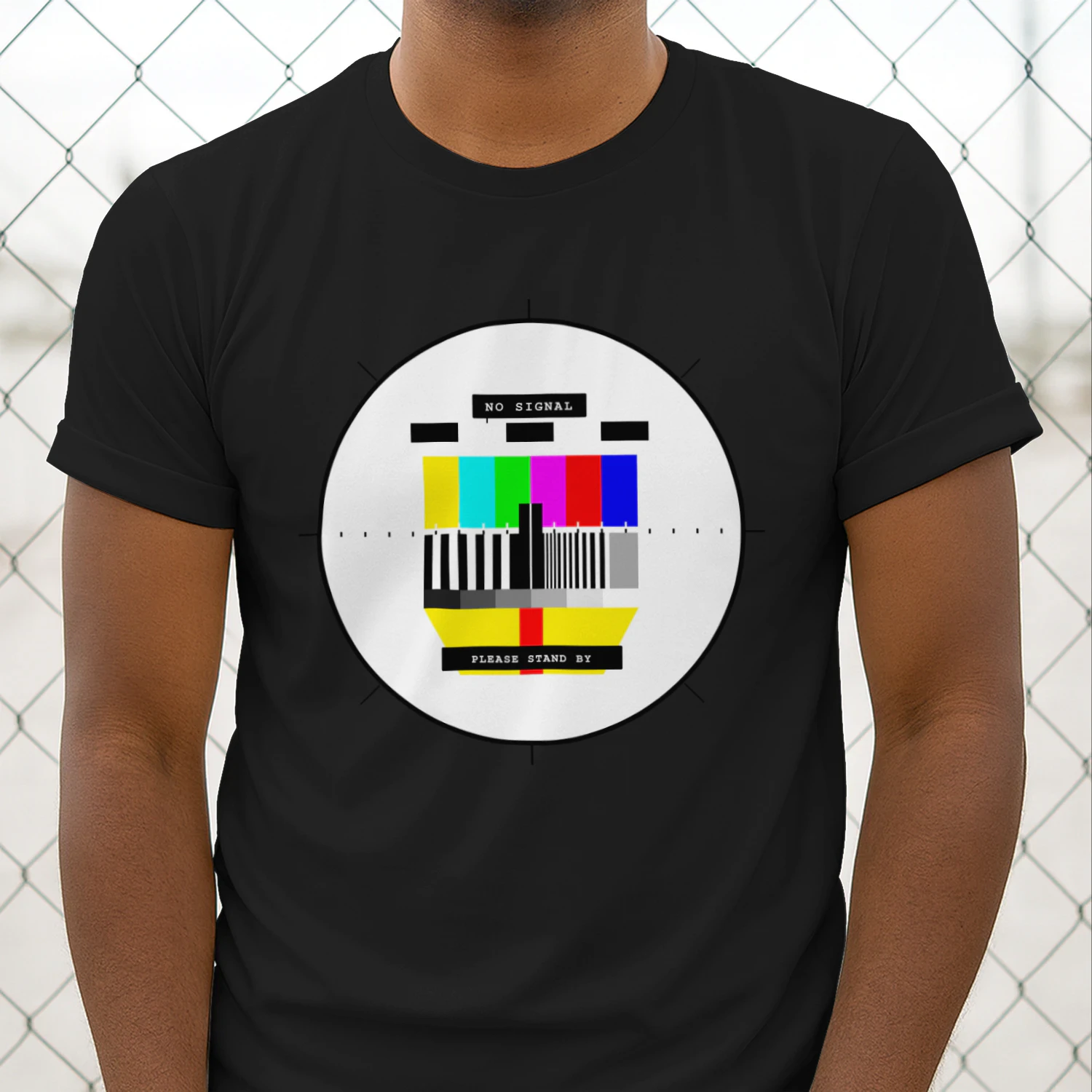 NO SIGNAL™ Retro TV Test Pattern Shirt