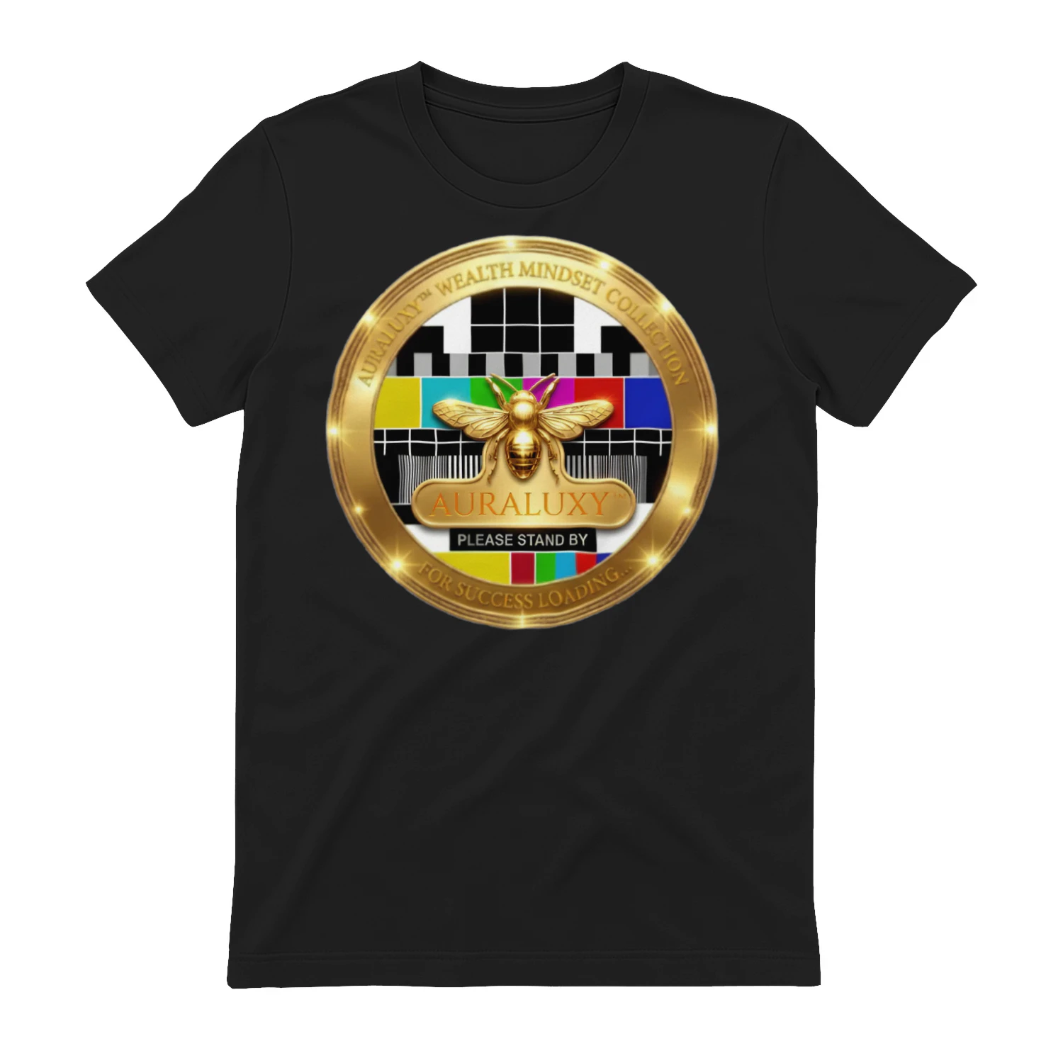 Auraluxy "Success Loading" Golden Bee Premium Streetwear Tee