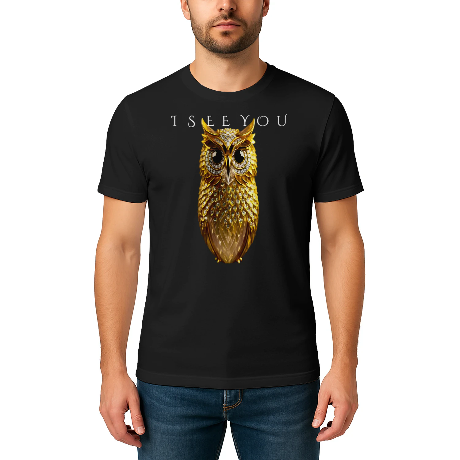 GOLDEN OWL™ "I SEE YOU" Luxury Premium T-Shirt