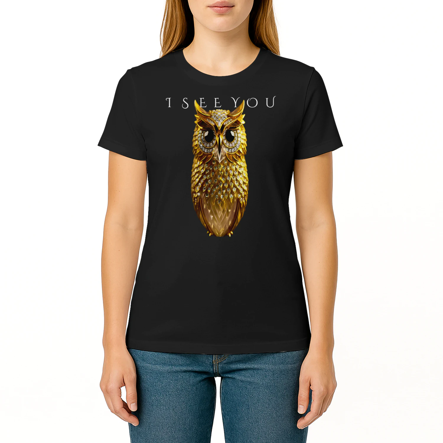 GOLDEN OWL™ "I SEE YOU" Luxury Premium T-Shirt