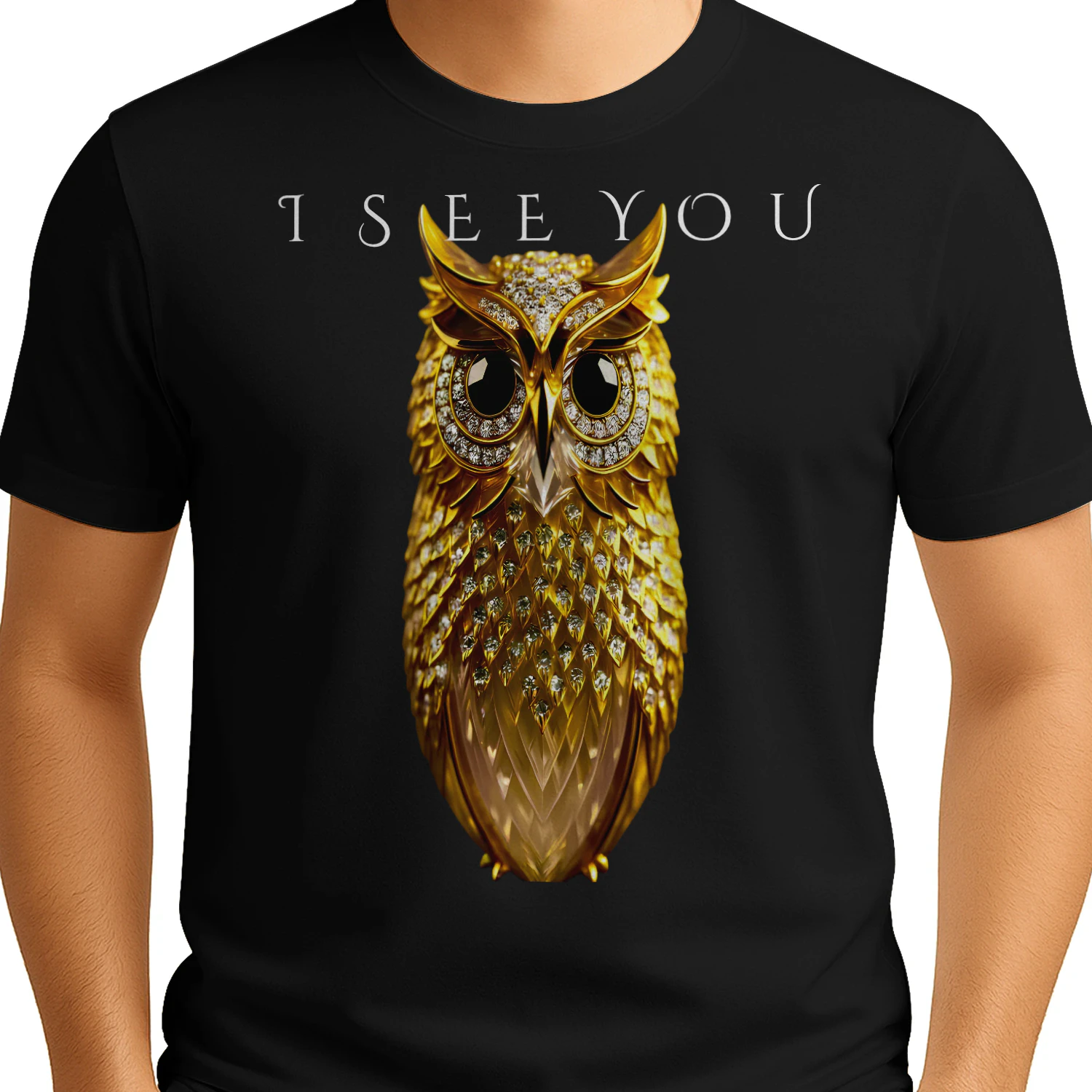 GOLDEN OWL™ "I SEE YOU" Luxury Premium T-Shirt