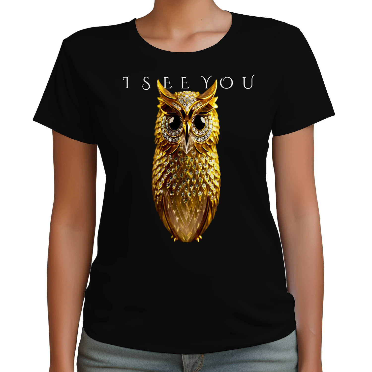 GOLDEN OWL™ "I SEE YOU" Luxury Premium T-Shirt