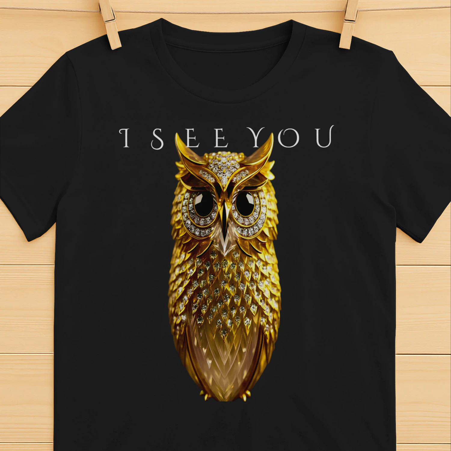 GOLDEN OWL™ "I SEE YOU" Luxury Premium T-Shirt