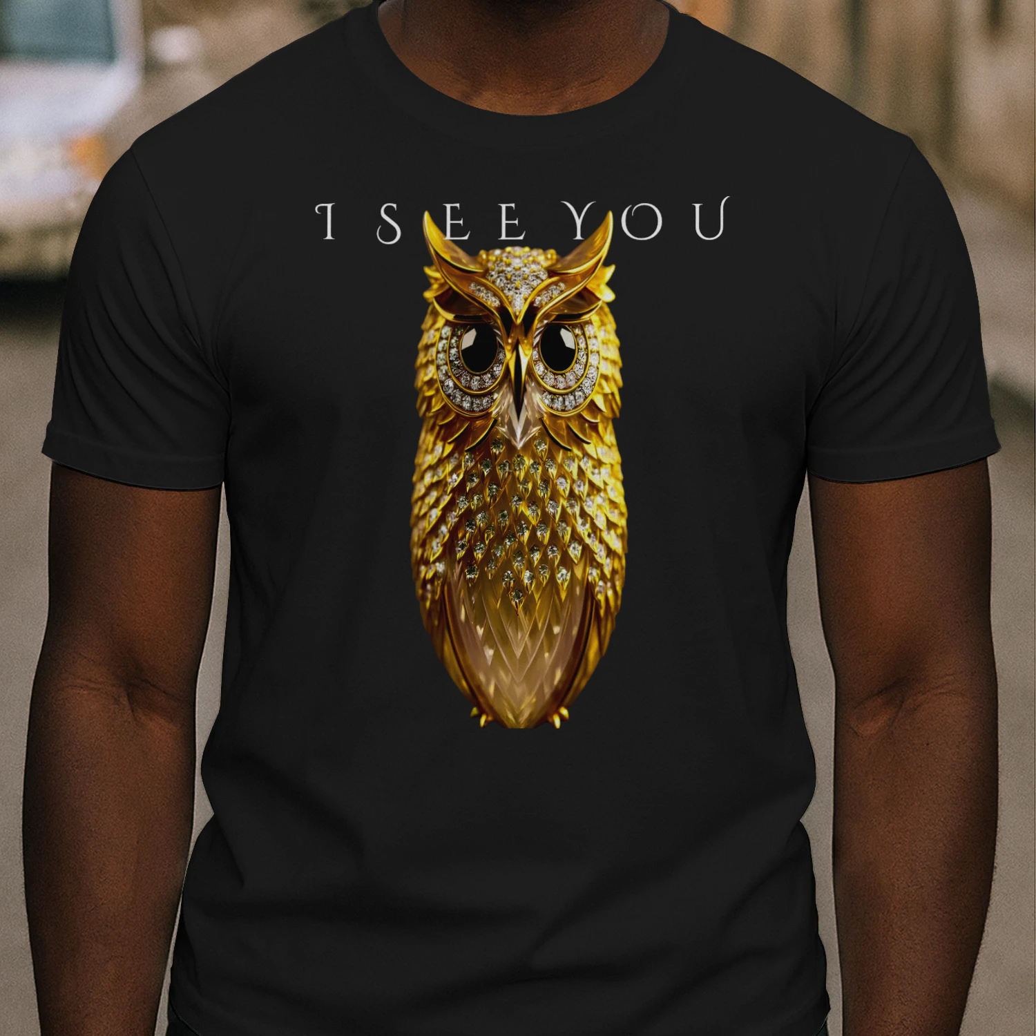 GOLDEN OWL™ "I SEE YOU" Luxury Premium T-Shirt