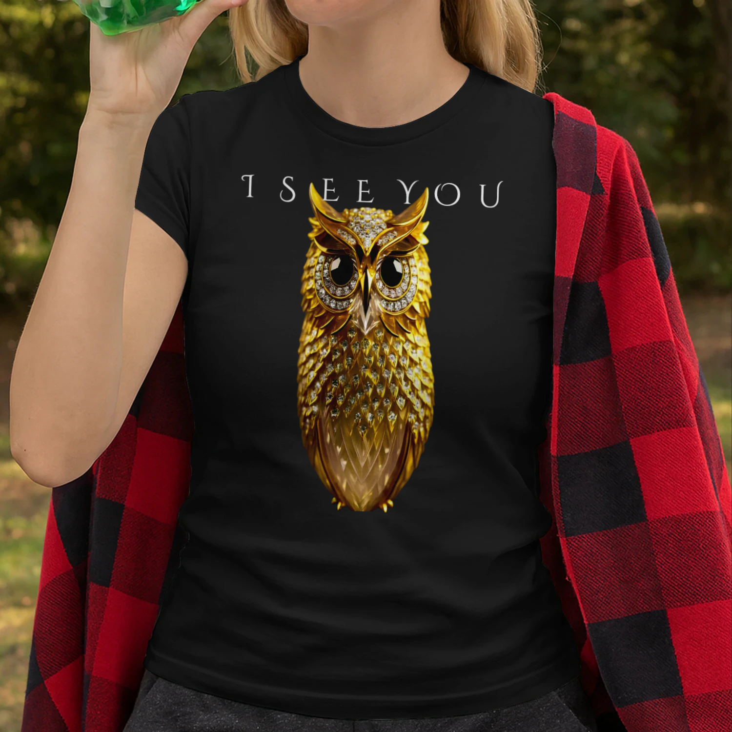 GOLDEN OWL™ "I SEE YOU" Luxury Premium T-Shirt