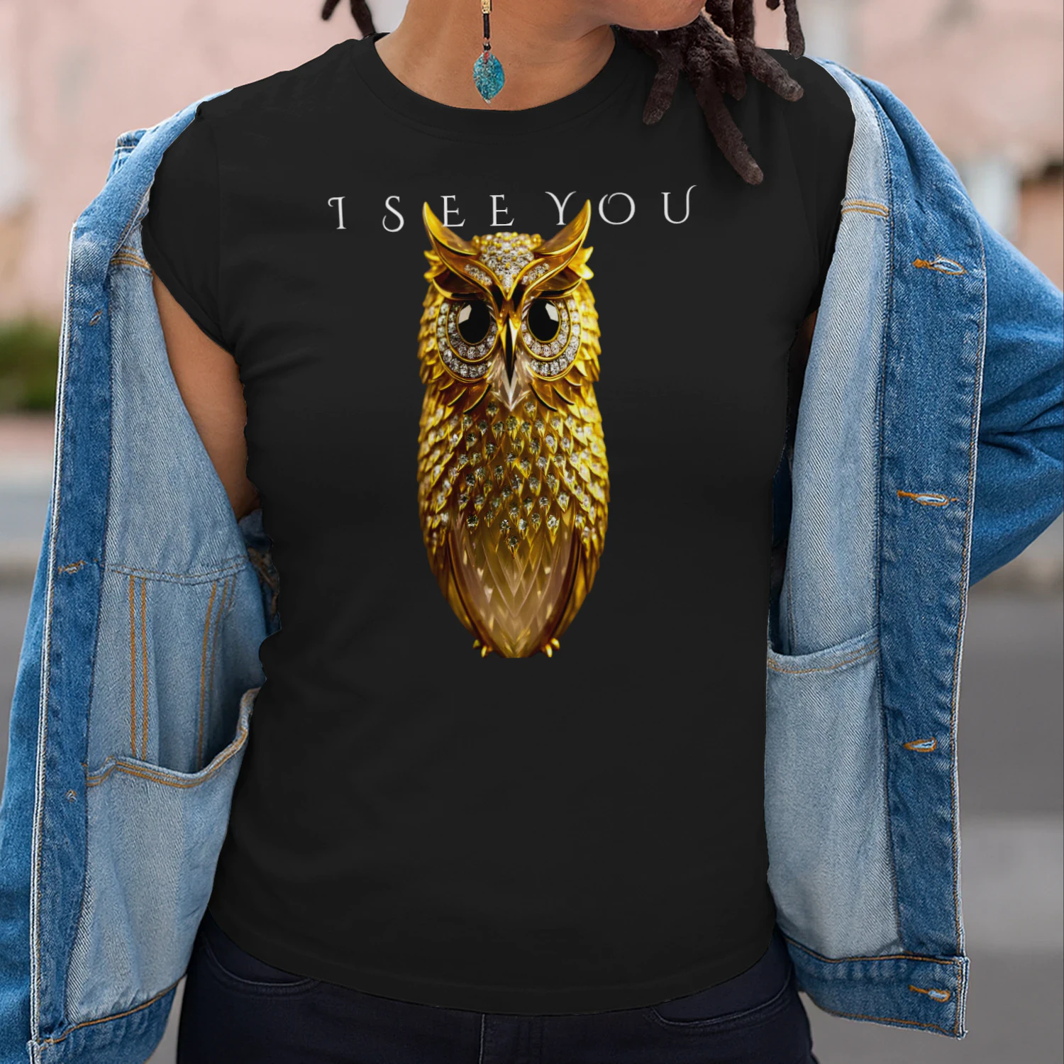 GOLDEN OWL™ "I SEE YOU" Luxury Premium T-Shirt
