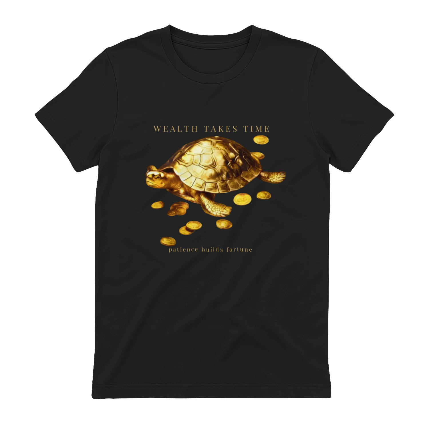 AURALUXY™ Golden Turtle – Wealth Mindset Premium Tee