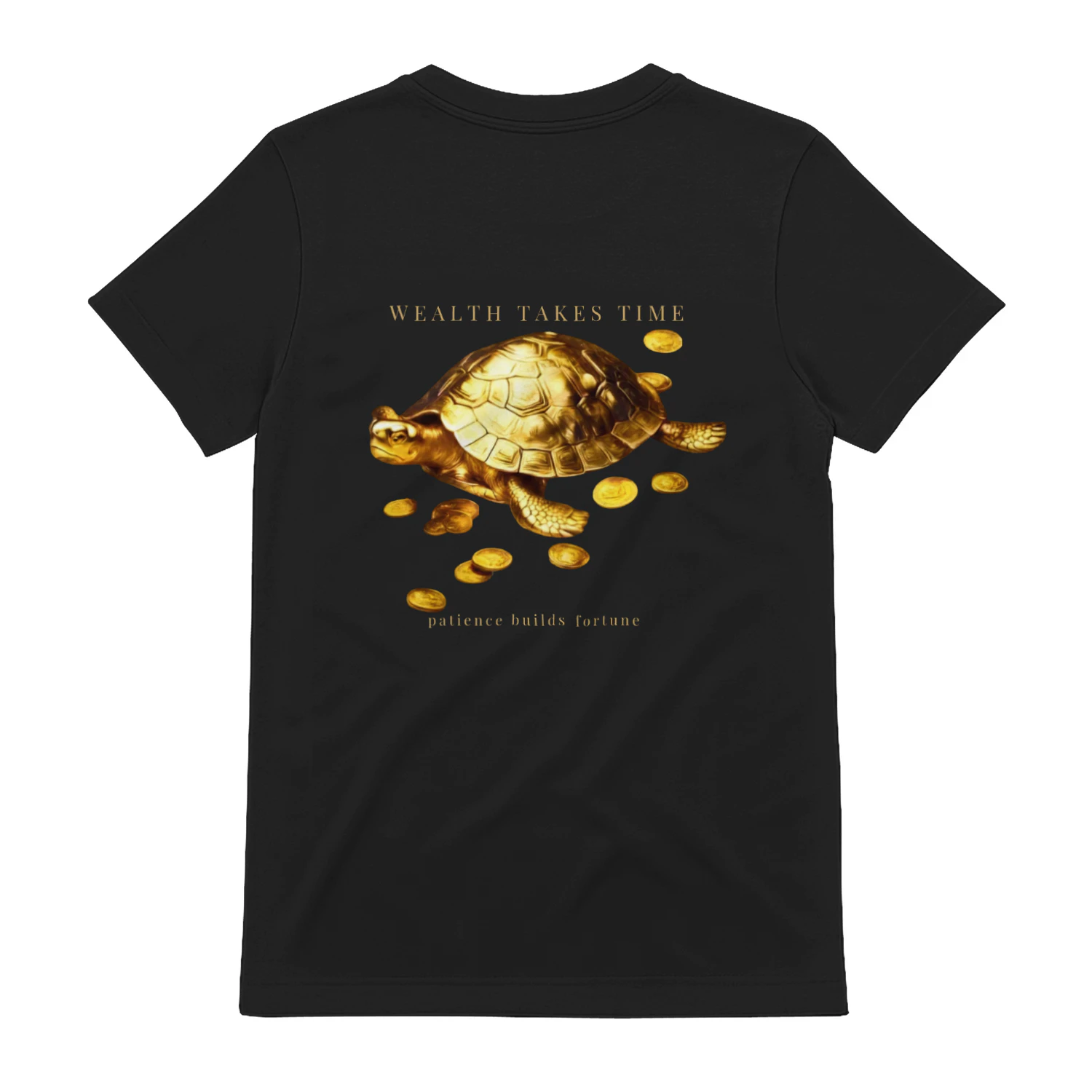AURALUXY™ Golden Turtle – Wealth Mindset Premium Tee