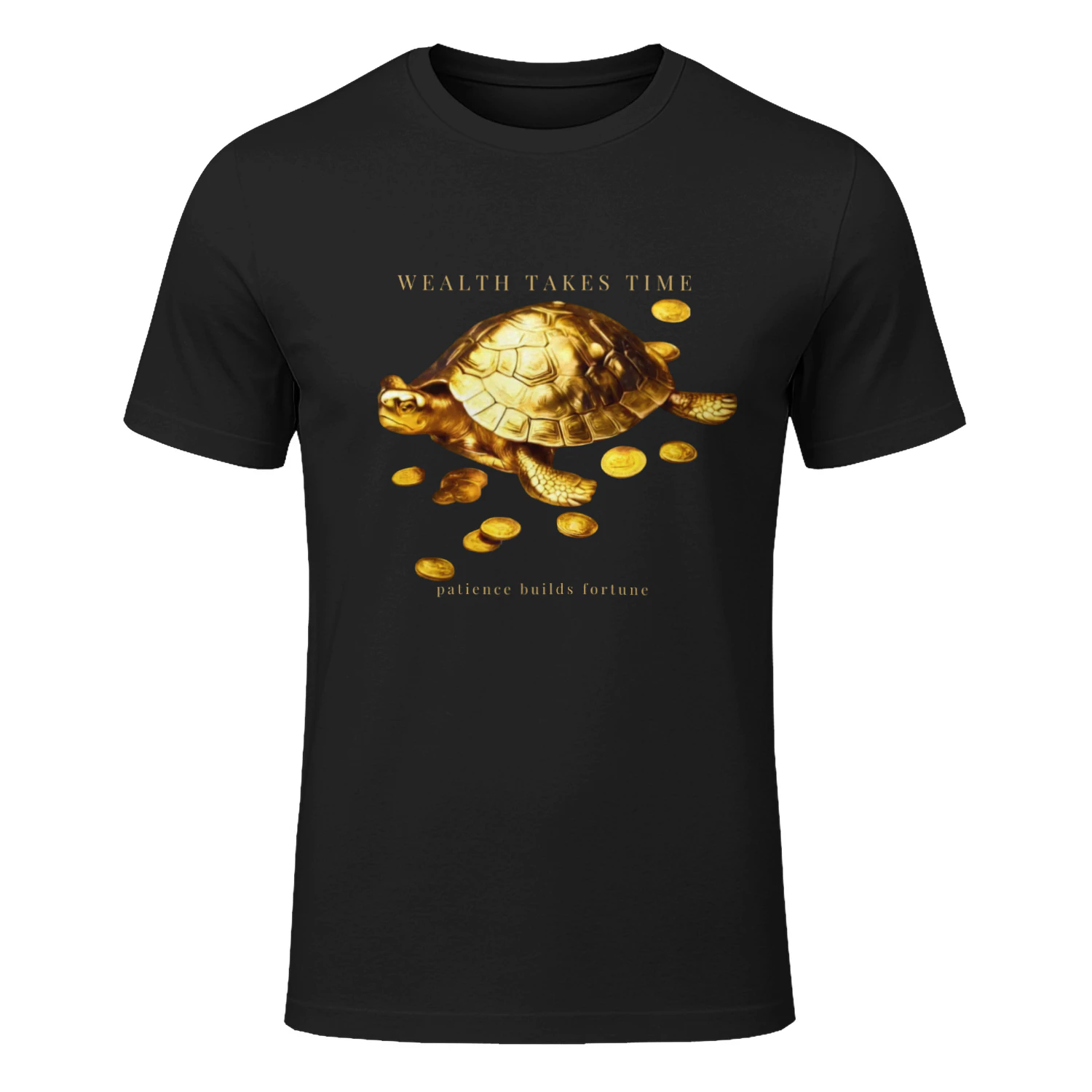AURALUXY™ Golden Turtle – Wealth Mindset Premium Tee