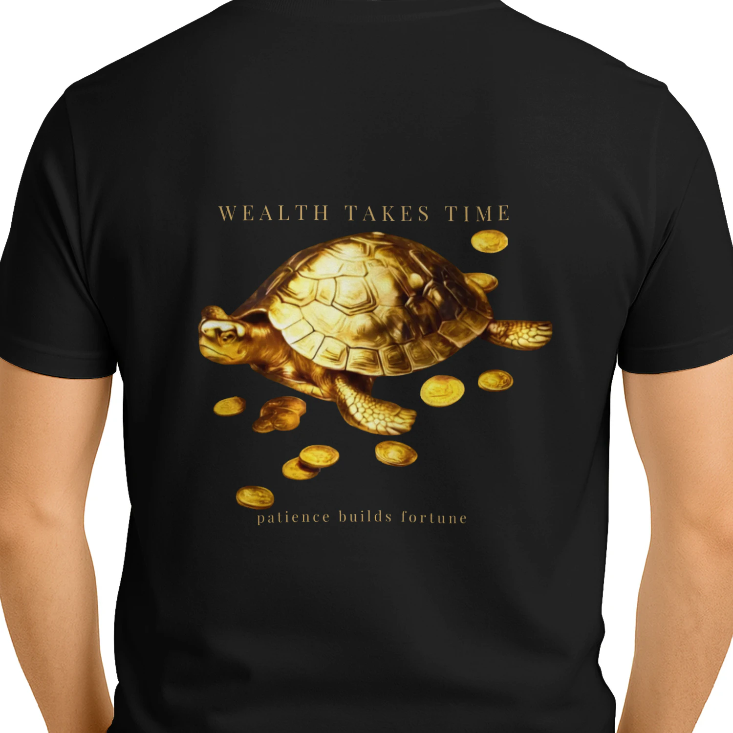AURALUXY™ Golden Turtle – Wealth Mindset Premium Tee