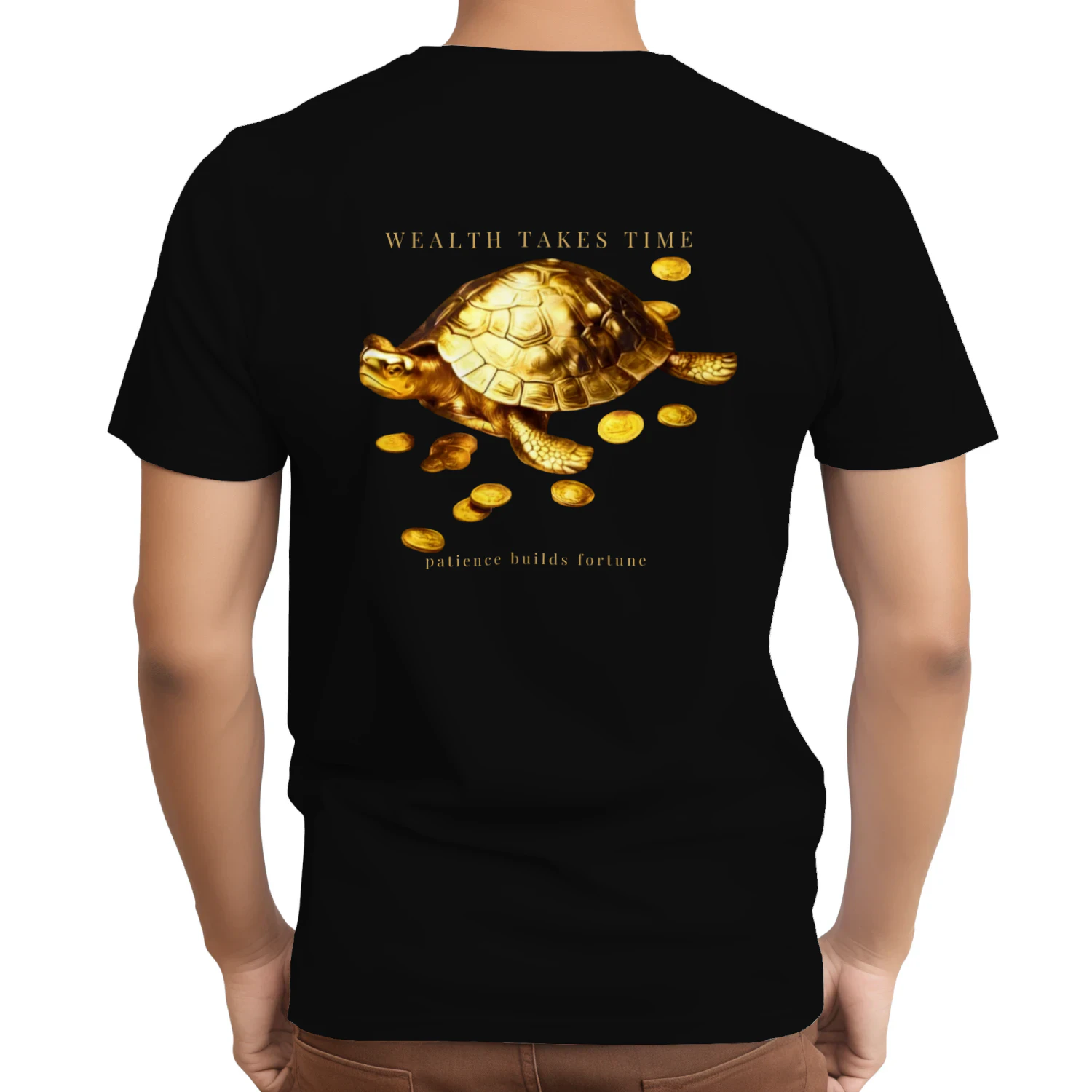 AURALUXY™ Golden Turtle – Wealth Mindset Premium Tee