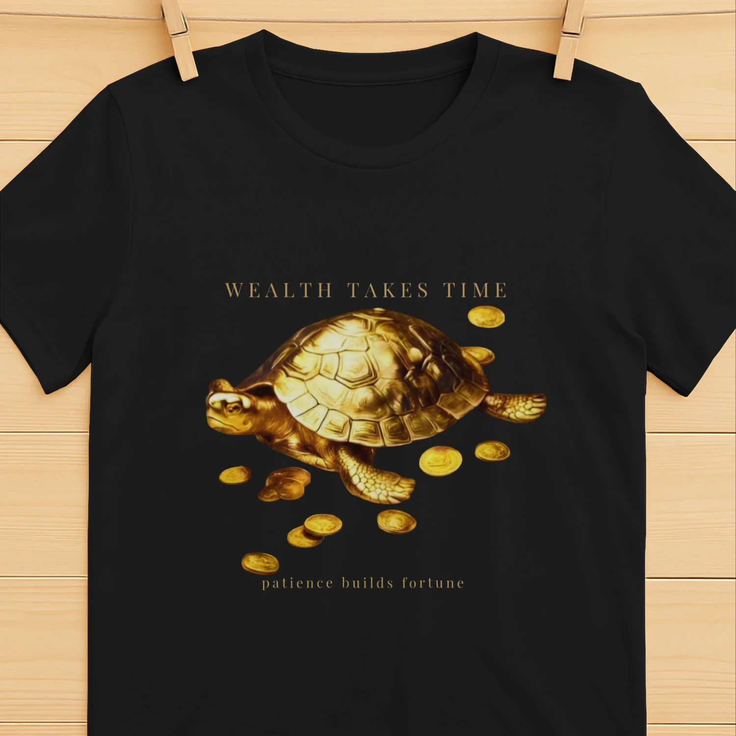 AURALUXY™ Golden Turtle – Wealth Mindset Premium Tee